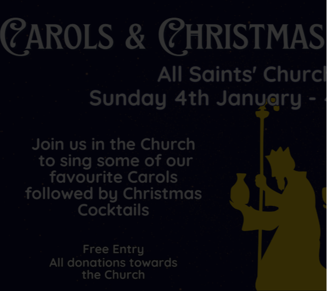 Carols and Christmas Cocktails*4th January @ 4.00pm