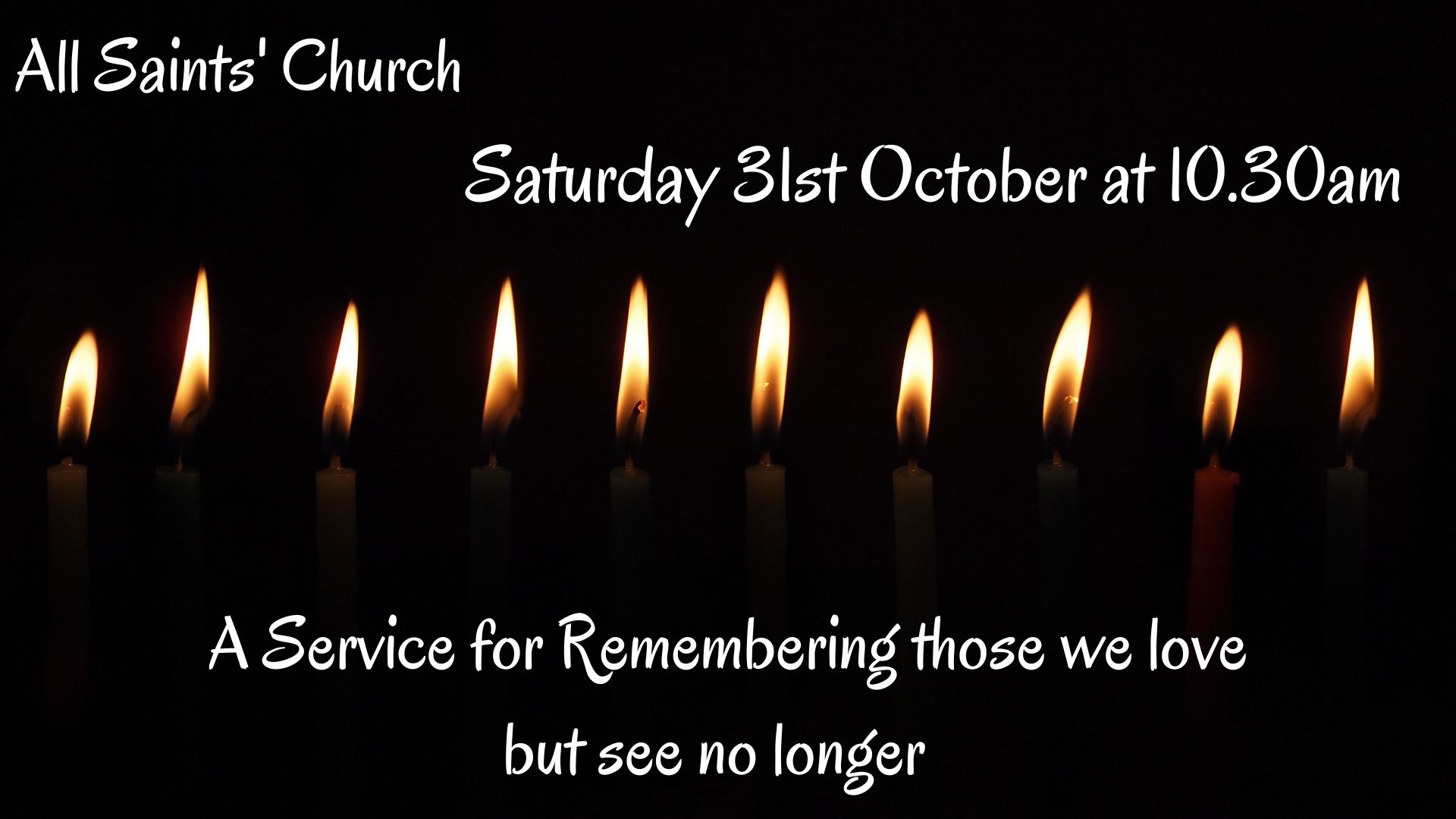 Service of Remembrance for Departed Loved Ones