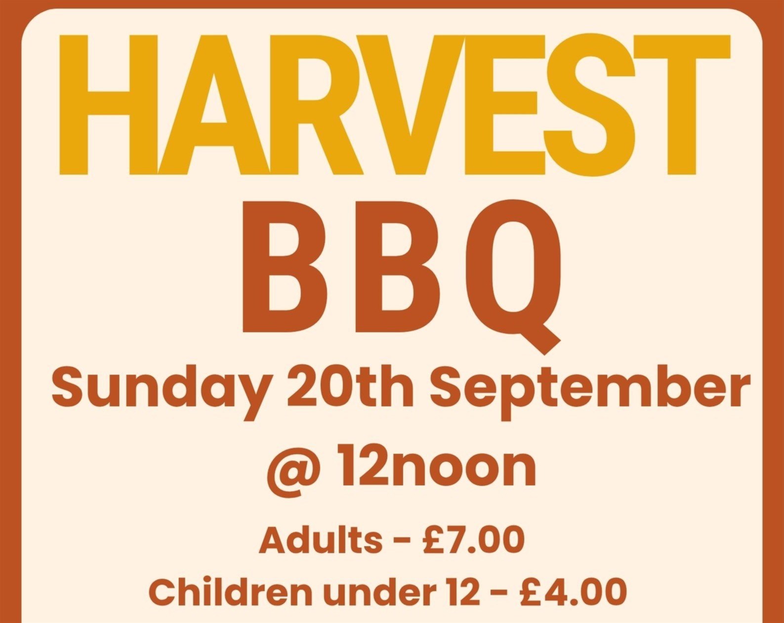 Harvest Festival BBQ